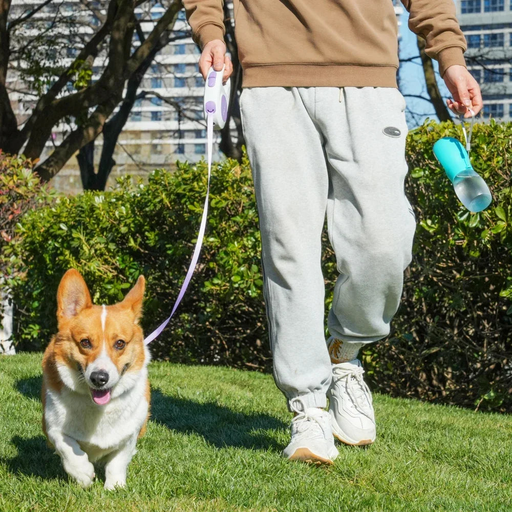 Garrafa de água portátil para cães de estimação e animais em geral.