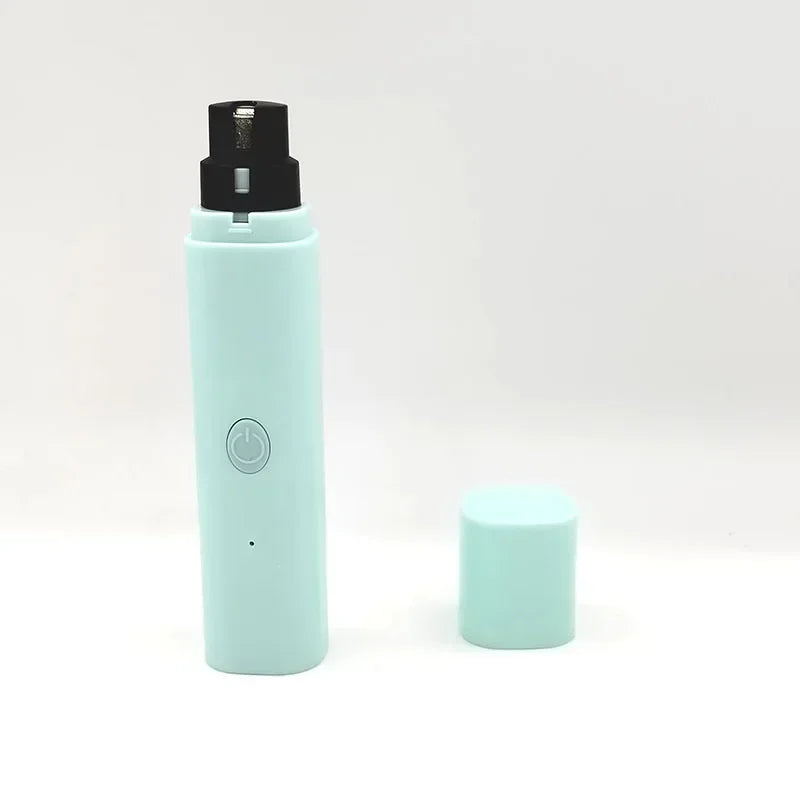Cortador de unhas elétrico para cães e gatos, recarregável com carregamento USB e luz LED. Silencioso, para animais de estimação, patas de gato, acessório para cuidados com as unhas